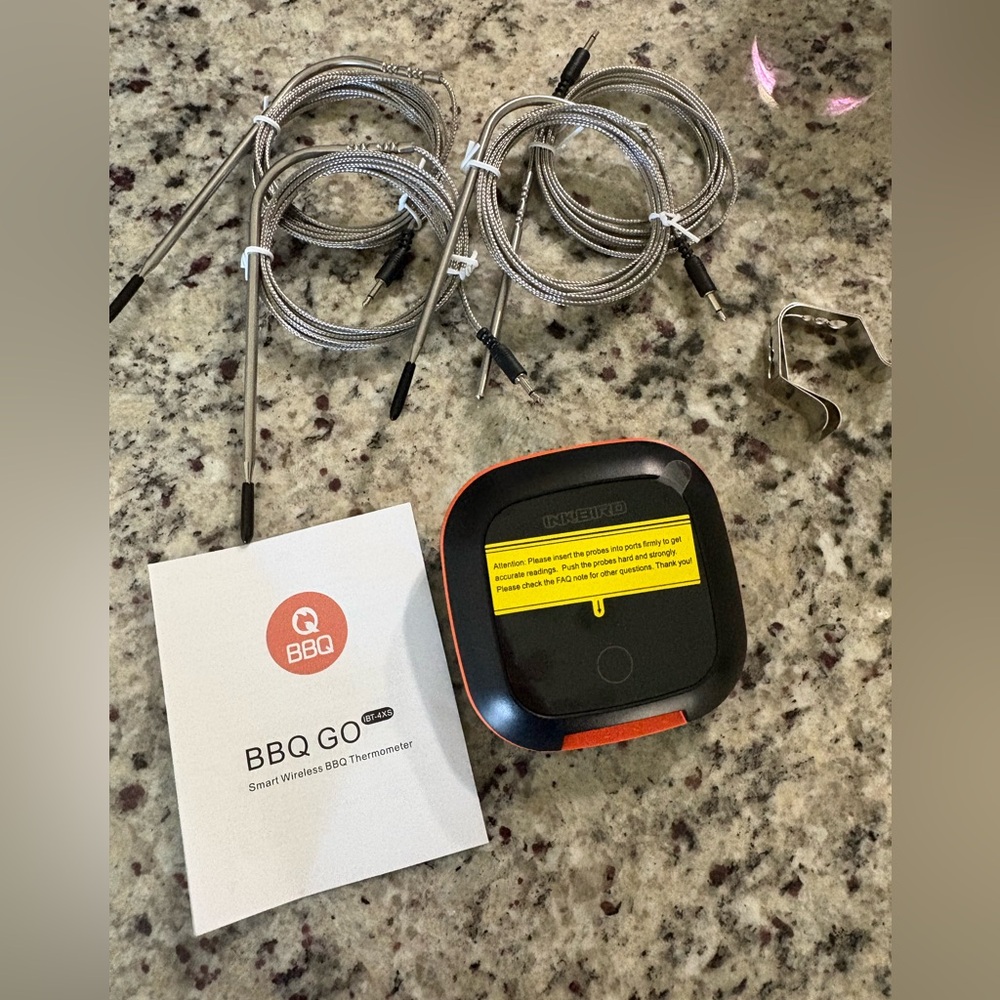 BBQ Go IBT-4XS Smart Wireless BBQ Thermometer Inkbird VGUC No Box